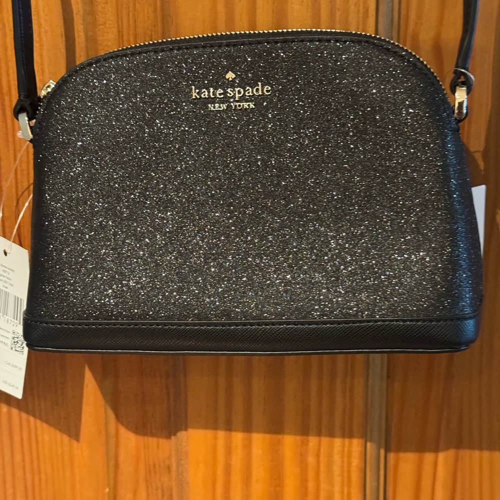 Kate Spade Black Sparkle Crossbody Bag
